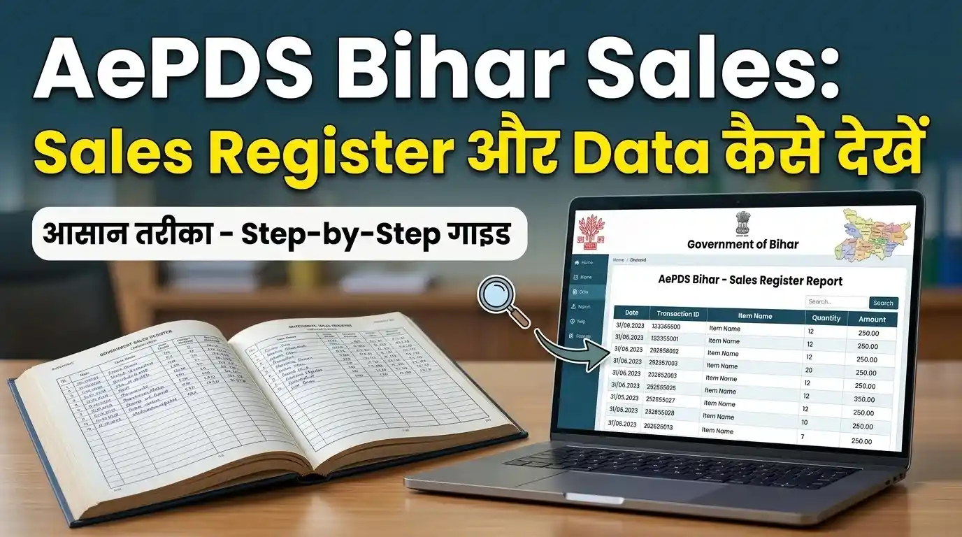 AePDS Bihar Sales Sales Register और Data कैसे देखें